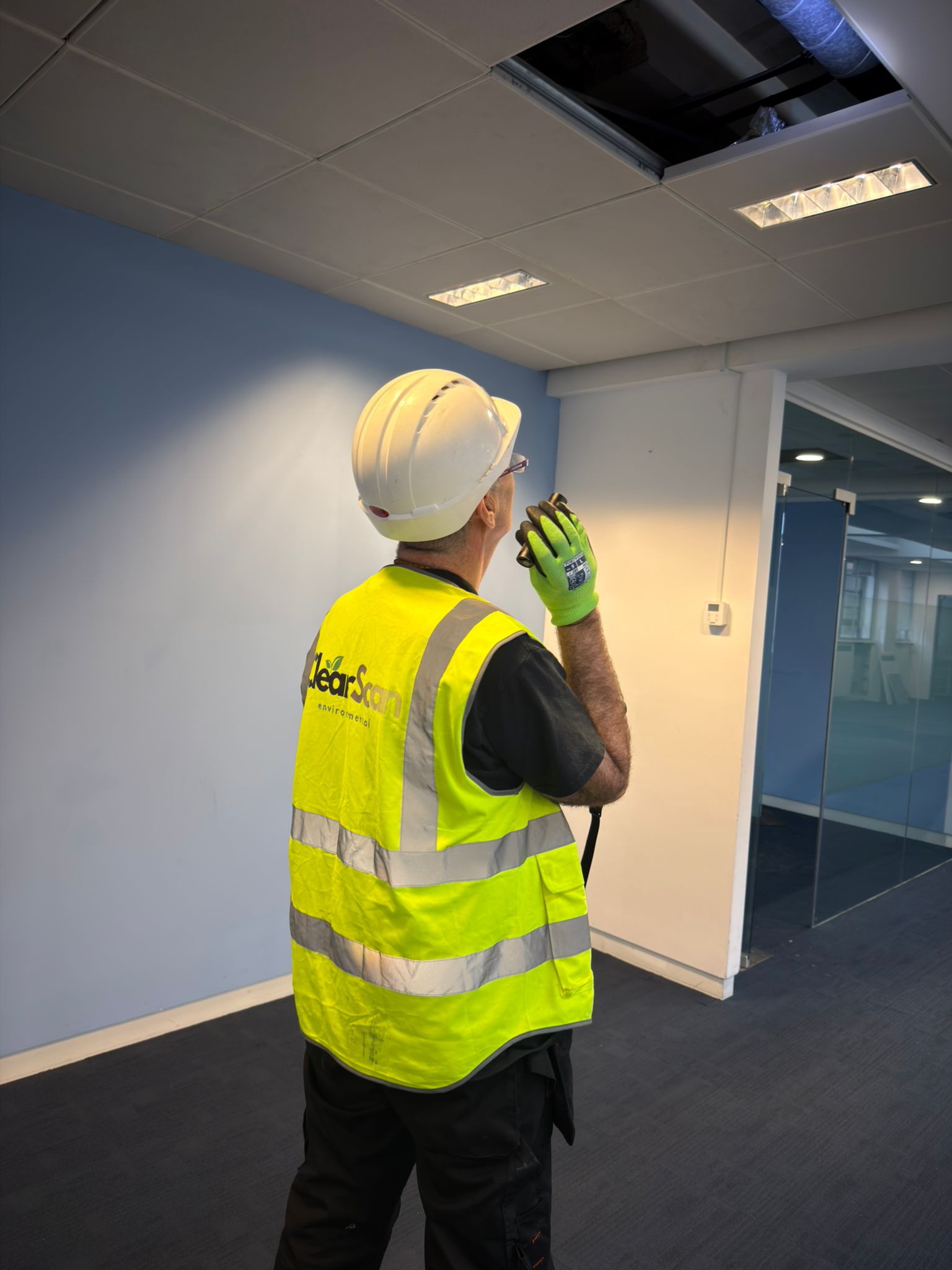 Asbestos survey operations at City of London redevelopment site