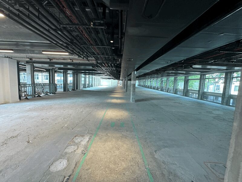 1960s architectural features at Space House during heritage-aware asbestos inspection