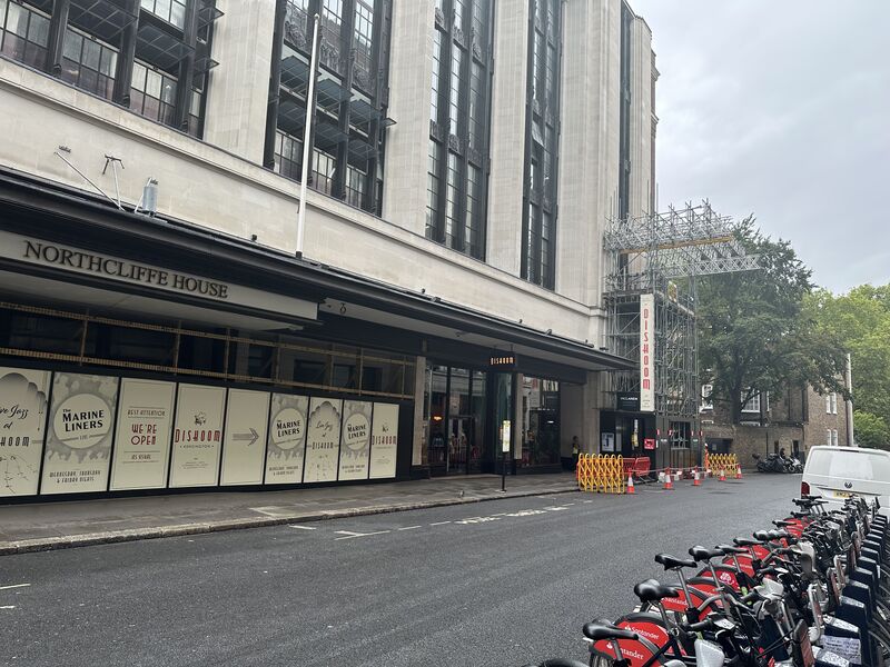 Barkers of Kensington Grade II listed building during asbestos refurbishment survey